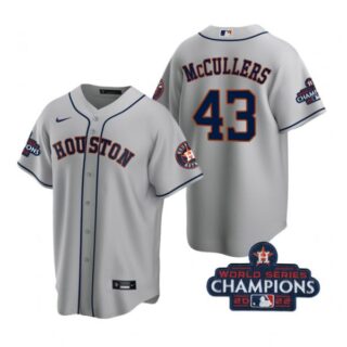 Youth Lance Mccullers Houston Astros 2022 World Series Champions Gray Stitched Jersey