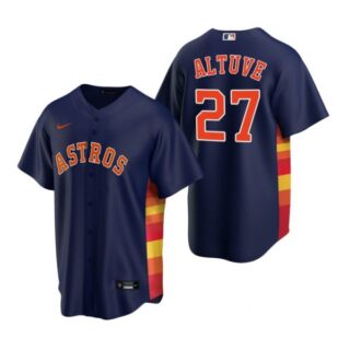 Men's Jose Altuve Houston Astros Cool Base Jersey Navy