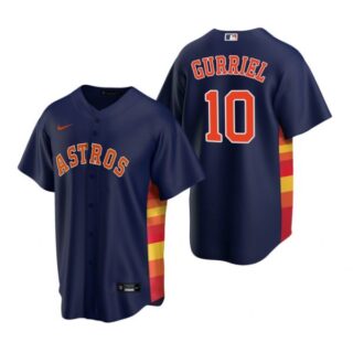 Men's Yuli Gurriel Houston Astros Cool Base Jersey Navy