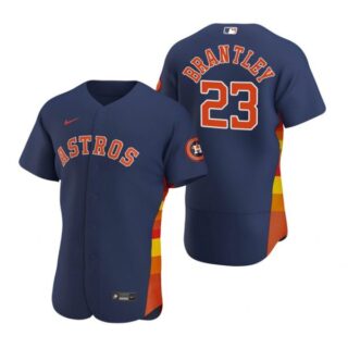 Men's Michael Brantley Houston Astros Flex Base Jersey Navy