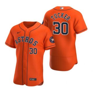 Men's Kyle Tucker Houston Astros Flex Base Jersey Orange