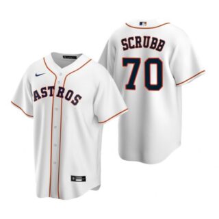 Men's Andre Scrubb Houston Astros Cool Base Jersey White