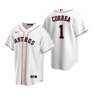 Men's Carlos Correa Houston Astros Cool Base Jersey White
