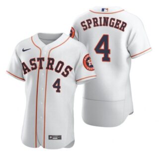 Men's George Springer Houston Astros Flex Base Jersey White