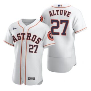Men's Jose Altuve Houston Astros Flex Base Jersey White