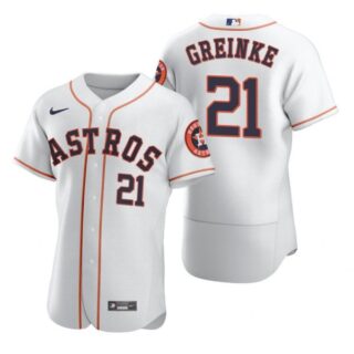 Men's Zack Greinke Houston Astros Flex Base Jersey White