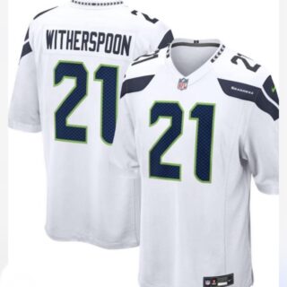 Men Seattle Seahawks #21 Devon Witherspoon white Vapor limited Jersey