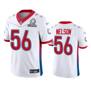 Men's Quenton Nelson Indianapolis Colts 2022 AFC Pro Bowl Stitched Jersey White