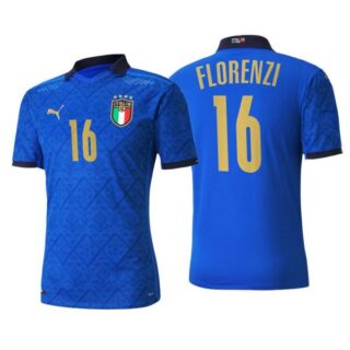Men's Alessandro Florenzi Italy National Blue Home Jersey
