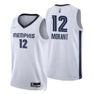 Men's Memphis Grizzlies Ja Morant 75th Anniversary Diamond Jersey - White Association