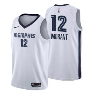 Men's Ja Morant Memphis Grizzlies Basketball Jersey White