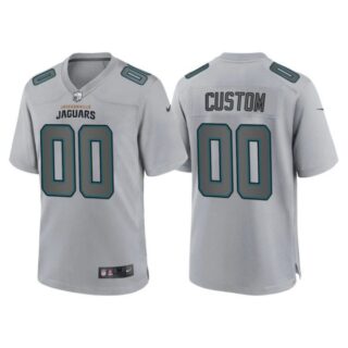 Youth Jacksonville Jaguars Custom Gray Atmosphere Fashion Stitched Jersey