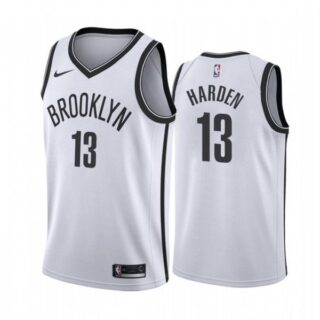 Men's James Harden Brooklyn Nets Basketball Jersey White Association