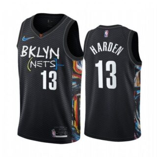 Men's James Harden Brooklyn Nets Basketball Jersey Black
