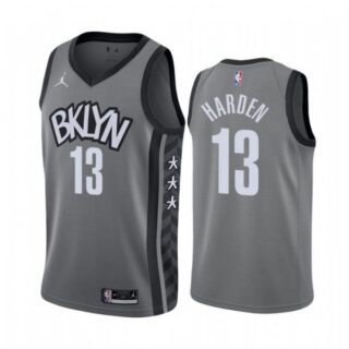 Men's James Harden Brooklyn Nets Basketball Jersey Gray