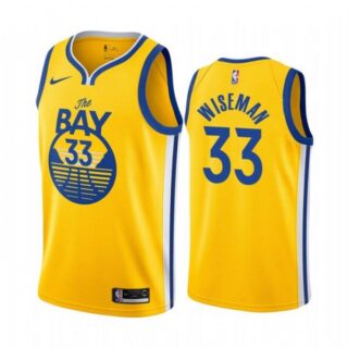 Men's James Wiseman Golden State Warriors Basketball Jersey Gold