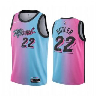Men's Jimmy Butler Miami Heat Basketball Jersey Pink Blue