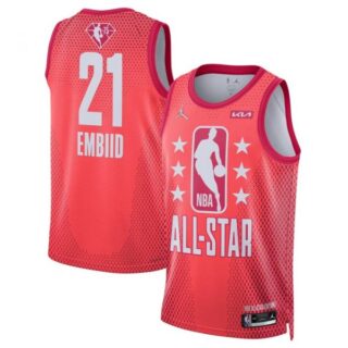 Men's Joel Embiid 2022 All-Star Game Swingman Stitched Jersey - Maroon