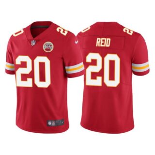 Men's Kansas City Chiefs Justin Reid Red Vapor Limited Stitched Jersey