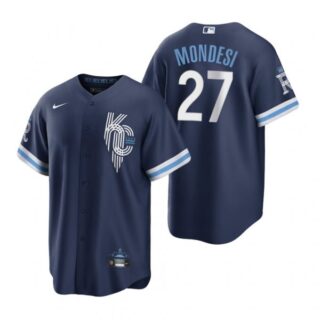 Youth Kansas City Royals Adalberto Mondesi Navy 2022 City Connect Stitched Jersey