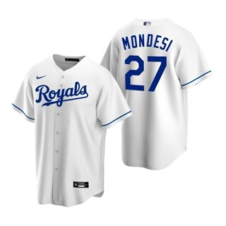 Men's Adalberto Mondesi Kansas City Royals Cool Base Jersey White