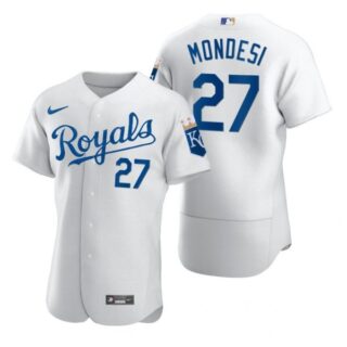Men's Adalberto Mondesi Kansas City Royals Flex Base Jersey White