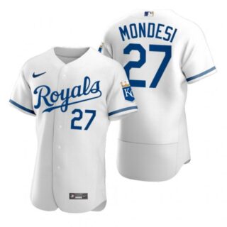 Men's Kansas City Royals Adalberto Mondesi Stitched Jersey 2022 Uniform - White