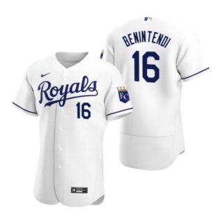 Men's Andrew Benintendi Kansas City Royals Flex Base Jersey White