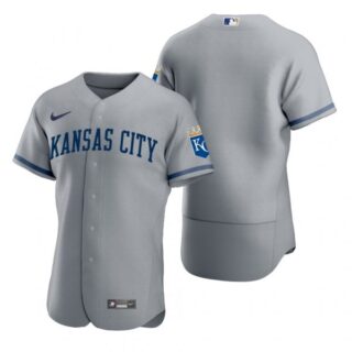 Men's Kansas City Royals Blank Stitched Jersey 2022 Uniform - Gray
