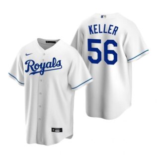 Men's Brad Keller Kansas City Royals Cool Base Jersey White