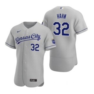 Men's Jesse Hahn Kansas City Royals Flex Base Jersey Gray