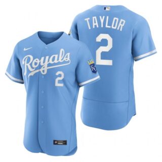 Men's Kansas City Royals Michael A. Taylor Stitched Jersey 2022 Uniform - Powder Blue