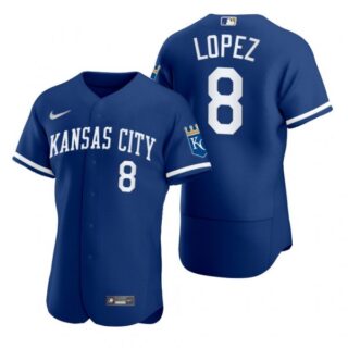 Men's Kansas City Royals Nicky Lopez Stitched Jersey 2022 Uniform - Royal