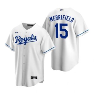 Men's Whit Merrifield Kansas City Royals Cool Base Jersey White