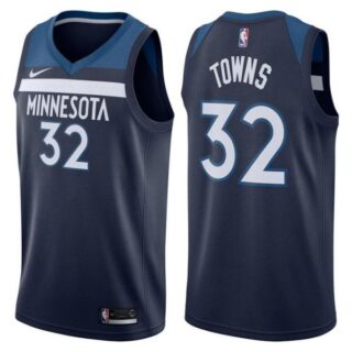 Men's Karl-Anthony Towns Minnesota Timberwolves Basketball Jersey Navy