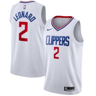 Men's Kawhi Leonard Los Angeles Clippers Basketball Jersey White