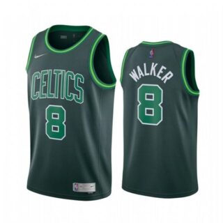 Men's Kemba Walker Boston Celtics Basketball Jersey Green Earned