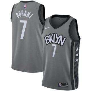 Men's Kevin Durant Brooklyn Nets Basketball Jersey Gray