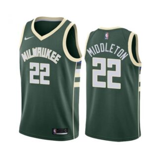 Men's Khris Middleton Milwaukee Bucks Basketball Jersey Green