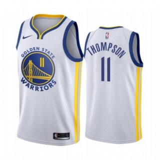 Men's Klay Thompson Golden State Warriors Basketball Jersey White