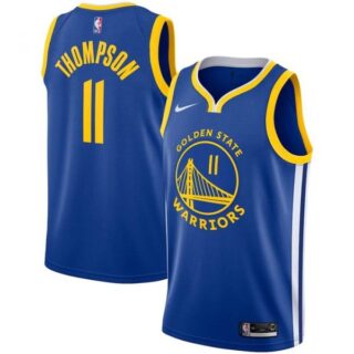 Men's Klay Thompson Golden State Warriors Basketball Jersey Royal
