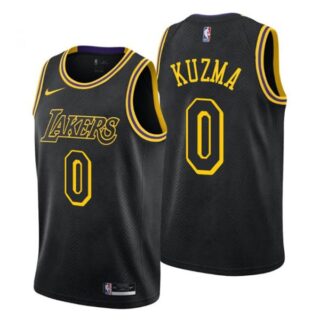 Men's Kyle Kuzma Los Angeles Lakers Basketball Jersey Mamba Black