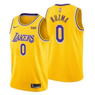 Men's Kyle Kuzma Los Angeles Lakers Basketball Jersey Gold