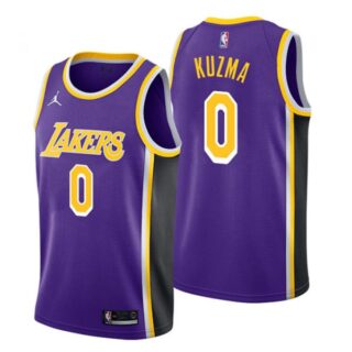 Men's Kyle Kuzma Los Angeles Lakers Basketball Jersey Purple