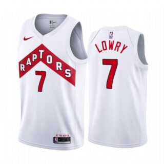 Men's Kyle Lowry Toronto Raptors Basketball Jersey White