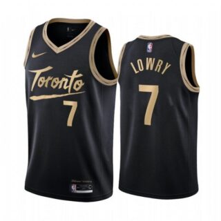 Men's Kyle Lowry Toronto Raptors Basketball Jersey Black