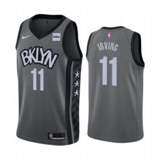 Men's Kyrie Irving Brooklyn Nets Basketball Jersey Gray