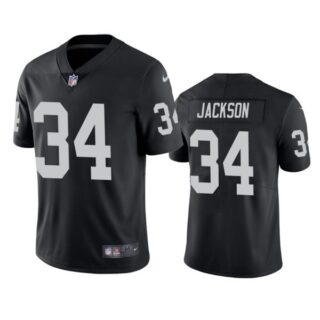Men's #34 Bo Jackson Las Vegas Raiders Vapor Limited Jersey Stitched Black