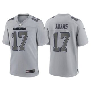 Men's Las Vegas Raiders Davante Adams Gray Atmosphere Fashion Stitched Jersey