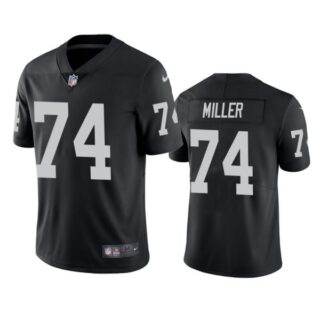 Men's #74 Kolton Miller Las Vegas Raiders Vapor Limited Jersey Stitched Black